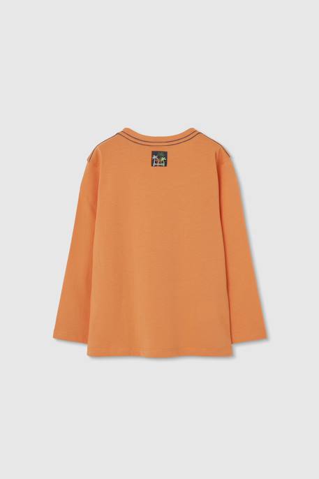 T-shirt imprimé pour enfant Orange 2 - vertbaudet enfant 