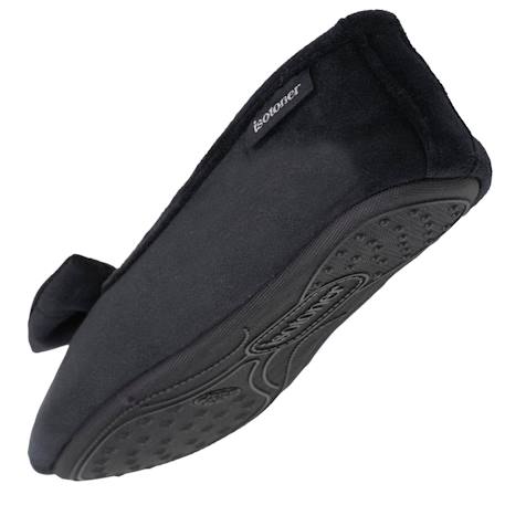 Chaussons ballerines microvelours semelle ultra souple mousse à mémoire forme Noir+Pois gris+Rouge 5 - vertbaudet enfant 