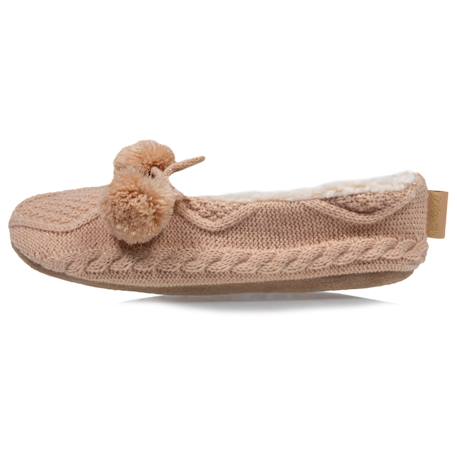 Chaussettes d'intérieur ultra confortables, semelle en suédine avec picots antidérapants Beige 4 - vertbaudet enfant 