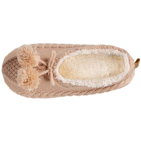 Chaussettes d'intérieur ultra confortables, semelle en suédine avec picots antidérapants Beige 3 - vertbaudet enfant 