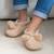 Chaussettes d'intérieur ultra confortables, semelle en suédine avec picots antidérapants Beige 2 - vertbaudet enfant 