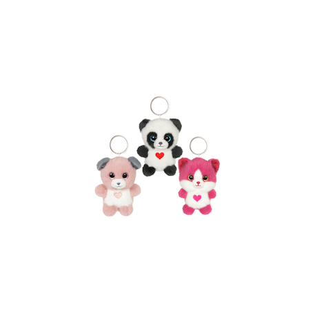 Porte-clés peluche chien doux pour enfant Gris 3 - vertbaudet enfant 