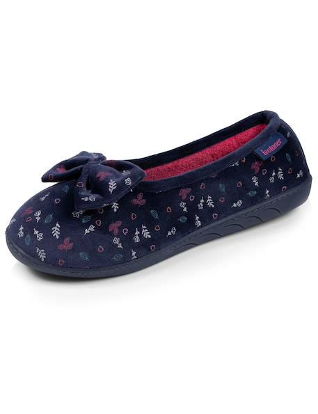 Chaussons ballerines microvelours semelle ergonomique mousse à mémoire forme Blush+Marine+Noir 12 - vertbaudet enfant 