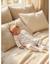 Pyjama bébé en velours à motifs Blanc 2 - vertbaudet enfant 