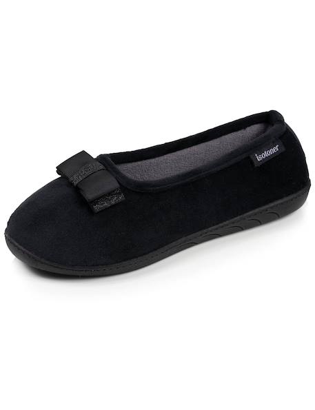 Chaussons ballerines microvelours semelle ergonomique mousse à mémoire forme Blush+Marine+Noir 18 - vertbaudet enfant 