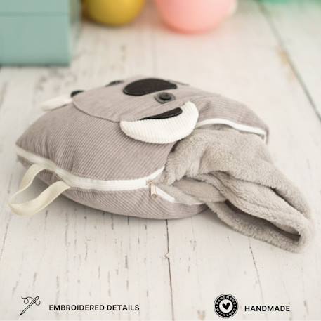 Couverture de voyage coussin koala enfant Grey 4 - vertbaudet enfant 