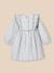 Robe en seersucker bébé Rayure amande 1 - vertbaudet enfant 