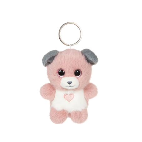 Porte-clés peluche chien doux pour enfant Gris 1 - vertbaudet enfant 