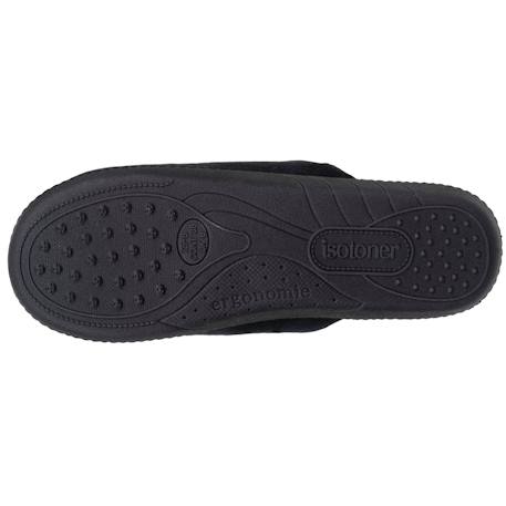 Chaussons mules velours semelle ergonomique, mousse à mémoire forme Léopard beige+Noir+Pois gris 10 - vertbaudet enfant 