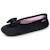 Chaussons ballerines microvelours semelle ultra souple mousse à mémoire forme Noir+Pois gris+Rouge 1 - vertbaudet enfant 