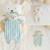 Poupée en tissu ours teddy ultra doux White and green mint 6 - vertbaudet enfant 