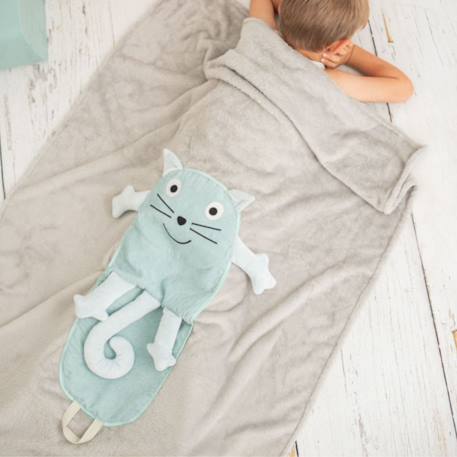 Couverture de voyage coussin chat enfant Light green 4 - vertbaudet enfant 