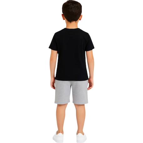 Pack 2 t-shirts et short garçon à imprimé Noir 4 - vertbaudet enfant 