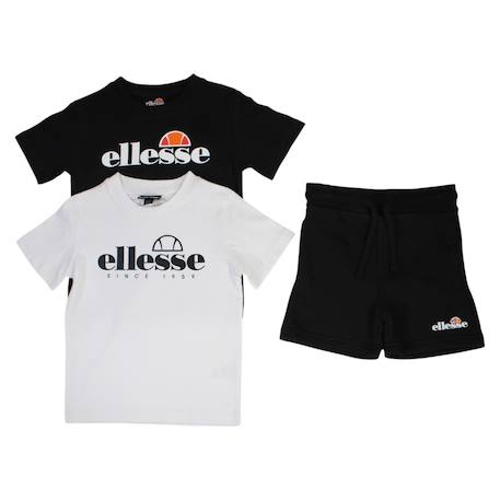 Pack 2 t-shirts et 1 short garçon à imprimé Noir 4 - vertbaudet enfant 