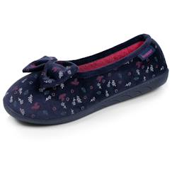 Vêtements de grossesse-Chaussons ballerines microvelours semelle ergonomique mousse à mémoire forme