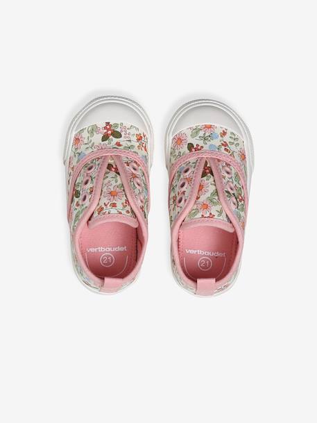 Baskets en toile imprimée bébé rose imprimé 4 - vertbaudet enfant 