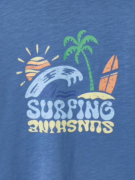 T-shirt manches courtes bleu 4 - vertbaudet enfant 