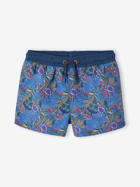 Short de bain garçon capsule Liberty bleu 1 - vertbaudet enfant 
