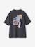 T-shirt oversize garçon coton anthracite+vieux rose 1 - vertbaudet enfant 