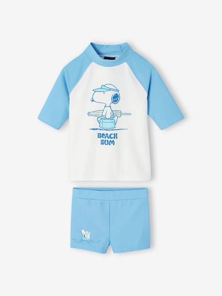 Maillot de bain anti UV Snoopy bleu ciel 2 - vertbaudet enfant 