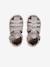 Sandales premiers pas bébé beige irisé+blanc imprimé+or 9 - vertbaudet enfant 
