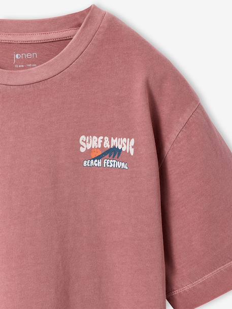 T-shirt oversize garçon coton anthracite+vieux rose 10 - vertbaudet enfant 