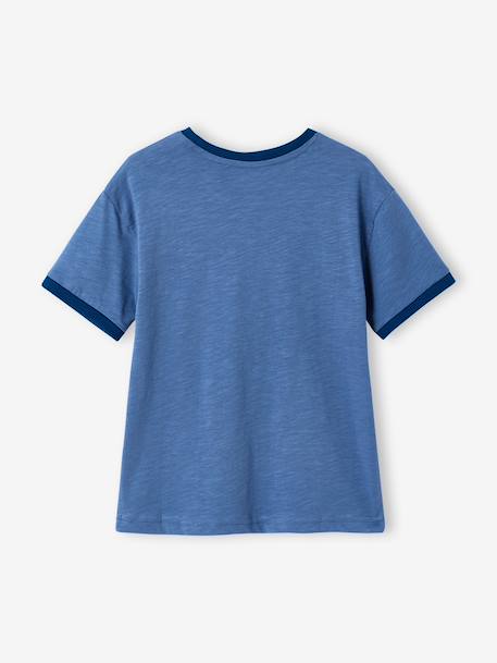 T-shirt manches courtes bleu 3 - vertbaudet enfant 