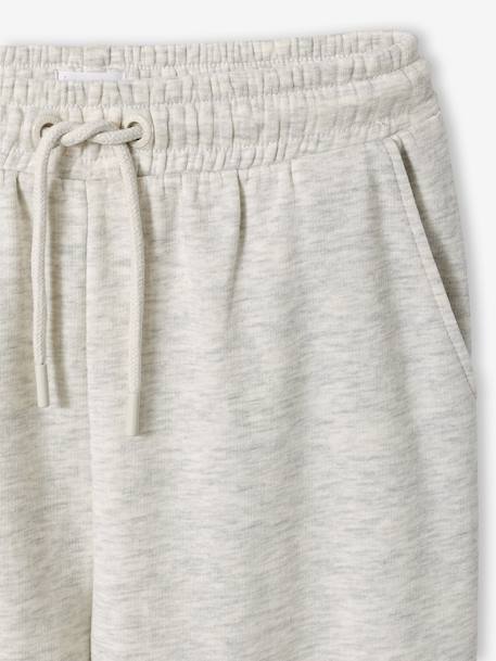 Jogging loose fille gris chiné 3 - vertbaudet enfant 