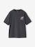 T-shirt oversize garçon coton anthracite+vieux rose 4 - vertbaudet enfant 