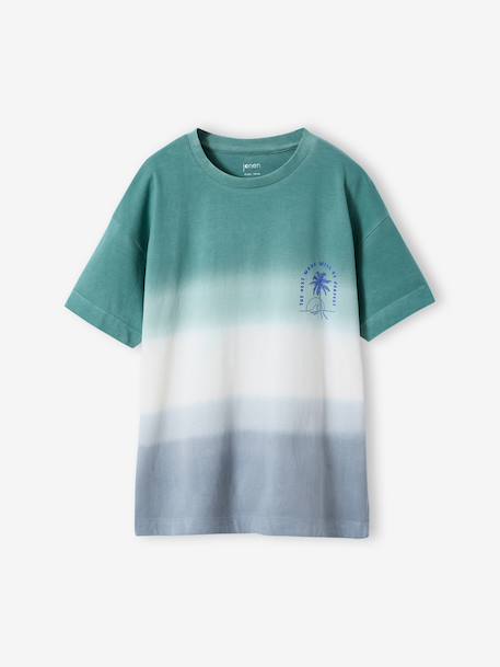 T-shirt garçon manches courtes bleu clair 2 - vertbaudet enfant 