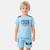 Ensemble  garcon -  t-shirt manches courtes et short Bleu+Gris+Kaki+Marine 1 - vertbaudet enfant 