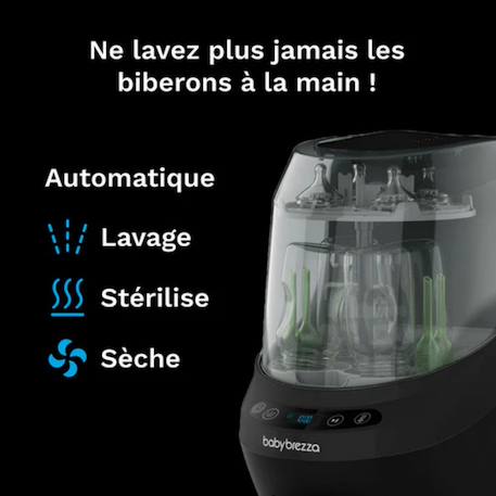 Stérilisateur et sécheur bottle washer pro noir Noir 3 - vertbaudet enfant 
