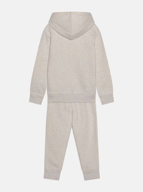 Ensemble deux pièces pour enfant sweat à capuche et pantalon Ecru+Gris 2 - vertbaudet enfant 