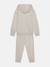 Ensemble deux pièces pour enfant sweat à capuche et pantalon Ecru+Gris 2 - vertbaudet enfant 