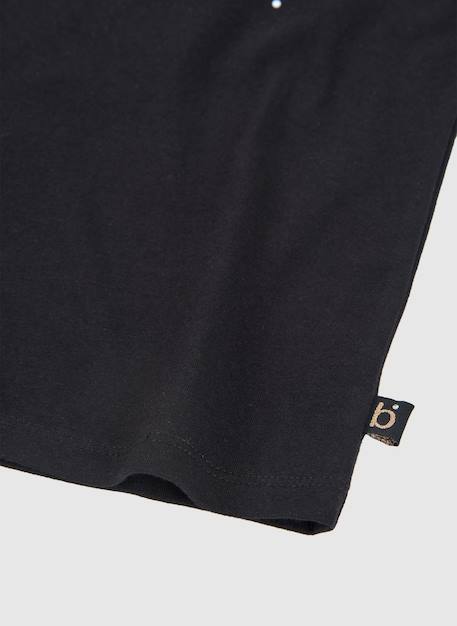 T-shirt en coton  fille Noir 4 - vertbaudet enfant 