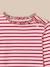 T-shirt marinière fille tissu liberty - coton biologique Liberty lizzy 2 - vertbaudet enfant 