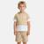 Ensemble  garcon - sweat à capuche manches courtes et bermuda Beige+Gris+Marine+Vert 1 - vertbaudet enfant 