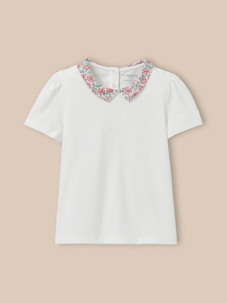 T-shirt col en tissu liberty  - coton biologique Liberty astell reece+Liberty clara bell+Liberty lizzy 1 - vertbaudet enfant 