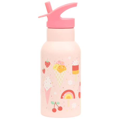 Gourde isotherme crème glacée (350 ml) Rose, blanc, jaune 2 - vertbaudet enfant 
