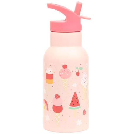 Gourde isotherme crème glacée (350 ml) Rose, blanc, jaune 3 - vertbaudet enfant 