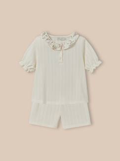 Pyjashort col en tissu liberty  - vertbaudet enfant