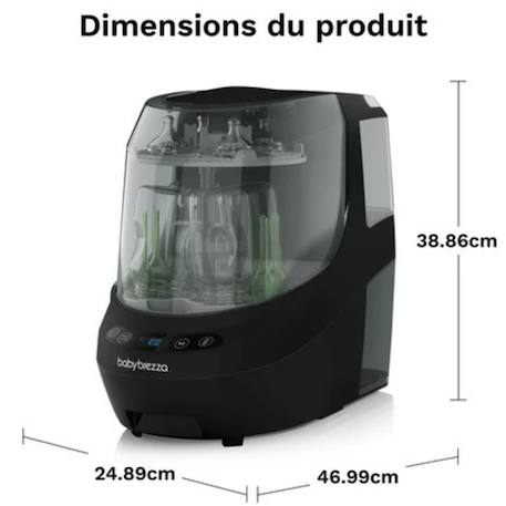 Stérilisateur et sécheur bottle washer pro noir Noir 5 - vertbaudet enfant 