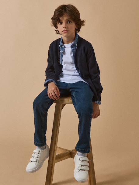 Cardigan – collection fêtes et mariages Bleu fonce uni 5 - vertbaudet enfant 