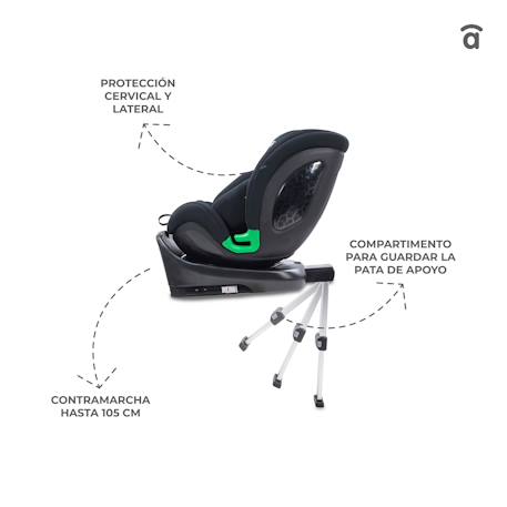Siège auto upperfix Gris+Noir 11 - vertbaudet enfant 