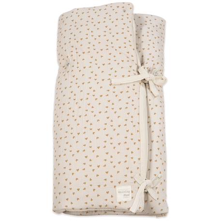 Nid d'ange et couverture coeurs poppy cannelle Beige, vert 2 - vertbaudet enfant 