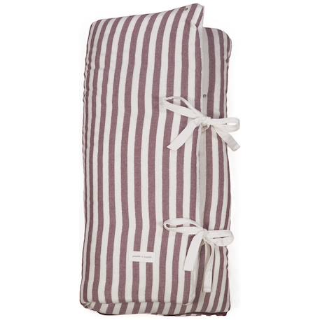 Nid d'ange et couverture cherry rayé Mauve 2 - vertbaudet enfant 