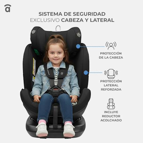Siège auto upperfix Gris+Noir 12 - vertbaudet enfant 