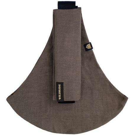Porte bébé enfant en lin brown Marron, noir 3 - vertbaudet enfant 