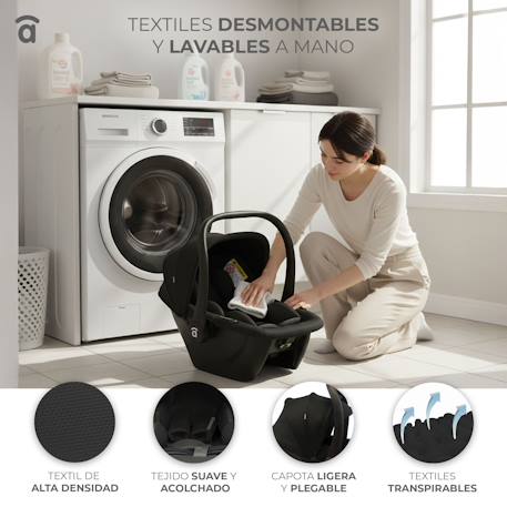 Siège auto mimmo taille i 40-87 cm Noir 5 - vertbaudet enfant 
