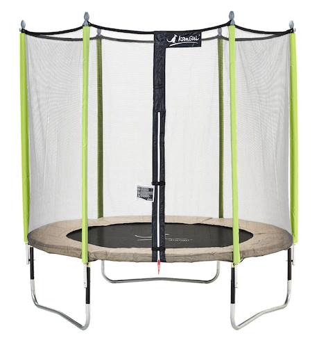 Trampoline jardin ø 250?cm + filet de sécurité - jumpi 250 - taupe/vert Beige 1 - vertbaudet enfant 